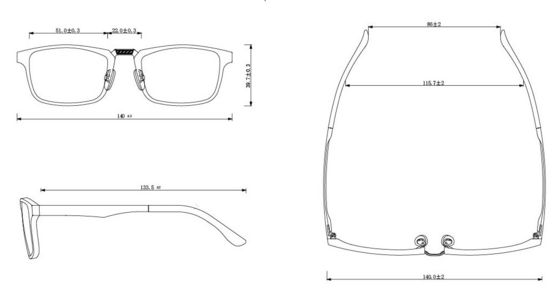 Fashionable Blue Blocker Lenses Women's Optical Glasses For Reading